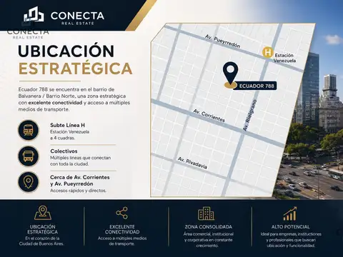 Oficina 6 ambientes con 3 baños