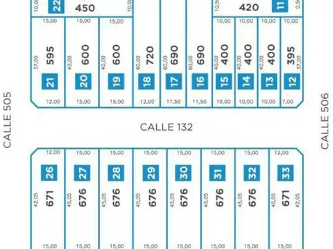 Terreno en Venta 45  mts Fondo