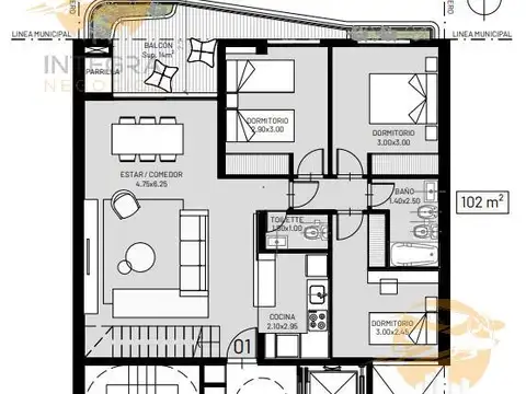 Departamento en Venta al Sur