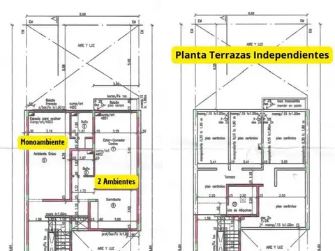Departamento 3 ambientes con 1 baño