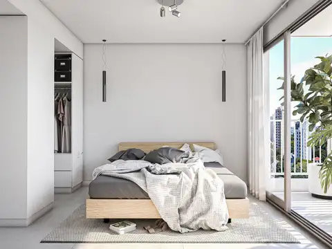 Departamento 2 ambientes con 1 baño
