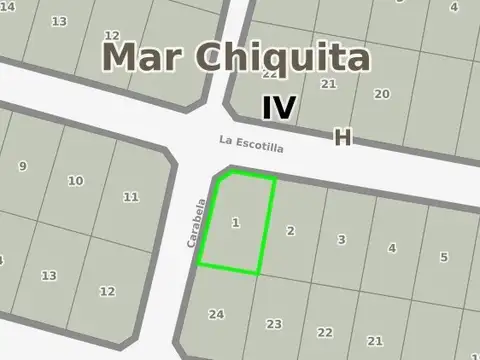 Terreno en Venta en La Caleta, USD 29.000