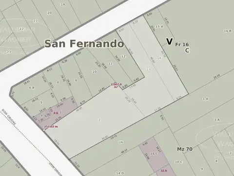 Terreno en Alquiler 20  mts Frente