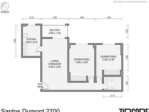 Departamento en Venta de 2 dormitorios