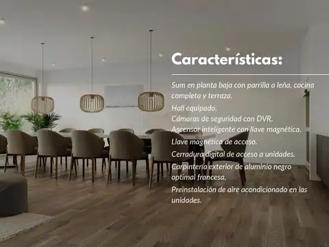 Departamento 3 ambientes con 2 baños