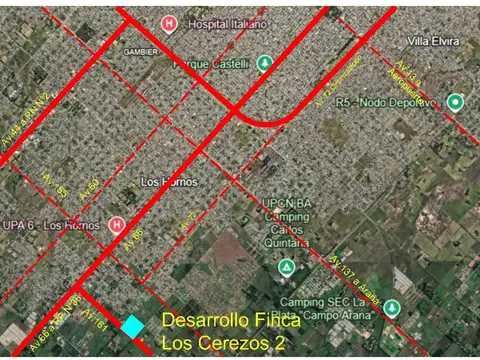 Terreno en Venta en Los Hornos, USD 9.500