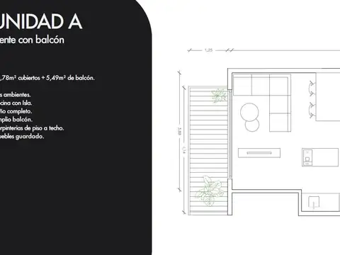 Departamento en el emprendimiento Edificio Santa Maria 2200,