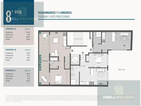 Departamento en Venta de Monoambiente