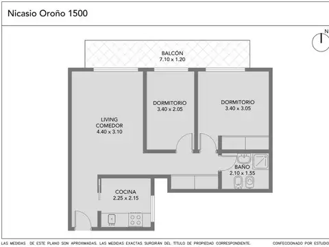 Departamento en Venta de 3 ambientes