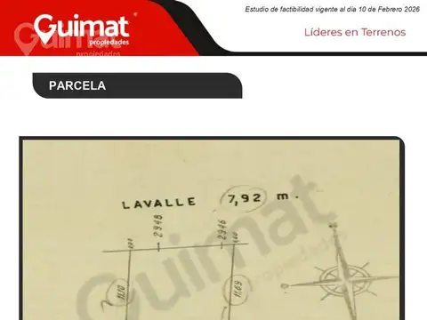 Terreno en Venta de 89,0 m2