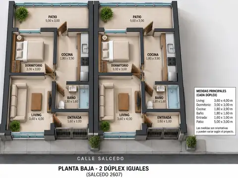 Depto Tipo Casa en Venta de 1 dormitorio