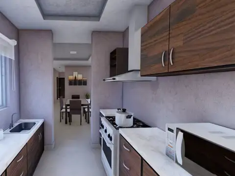 Departamento 4 ambientes con 2 baños