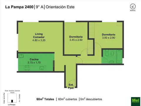Departamento en Venta de 2 dormitorios