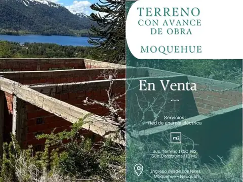 VENTA - TERRENO  1700 M2  MOQUEHUE -  NEUQUÉN