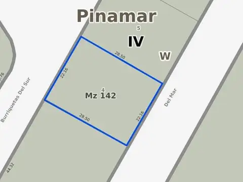 Terreno en Venta en Pinamar Norte, USD 400.000