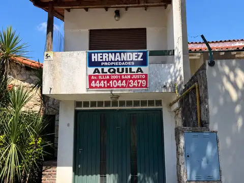 DEPARTAMENTO 2 AMBIENTES CON COCHERA PARA 3 AUTOS   ALQUILER   SAN JUSTO