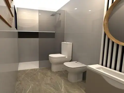 Departamento 3 ambientes con 2 baños