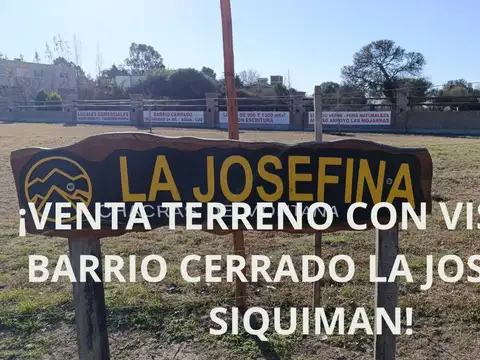 VENTA TERRENO DE 931 M2 EN BARRIO CERRADO SIQUIMAN