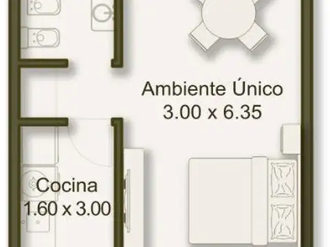 Departamento en Venta en Martín Coronado, USD 55.400