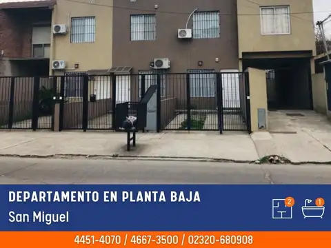 Departamento en Alquiler en San Miguel, Partido de San Miguel
