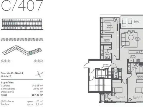 Departamento en Venta de 4 ambientes