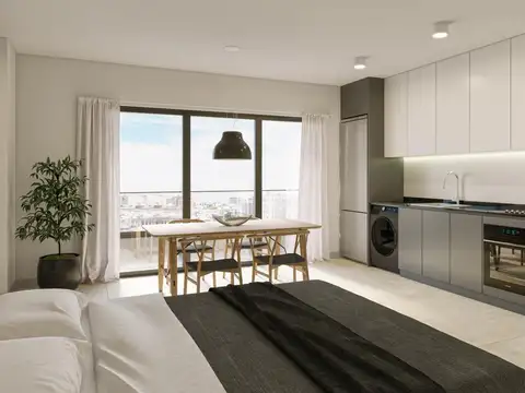 Av. Belgrano 3588 6° B - Monoambiente con balcón en construcción en Almagro