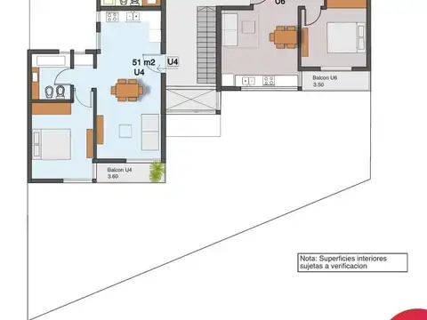 Departamento en Venta con 1 cocheras