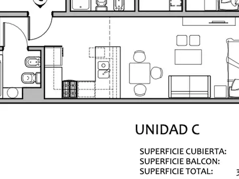 Departamento en Venta de Monoambiente