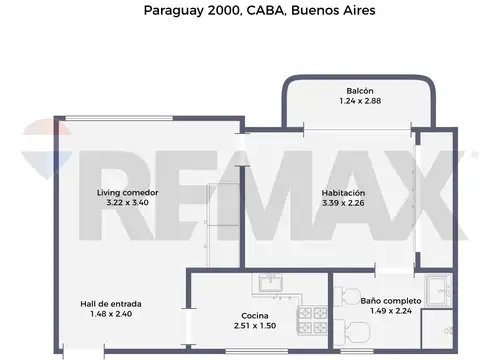 Departamento en Venta de 1 dormitorio