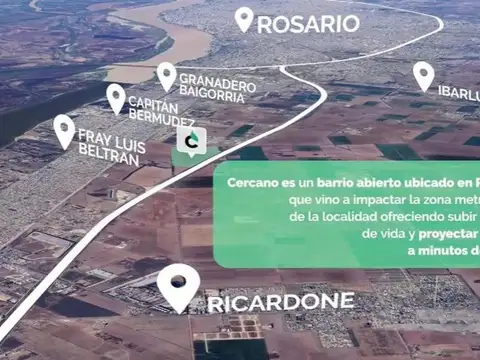 VENTA LOTES EN BARRIO "CERCANO" A SOLO 4 MINUTOS ROSARIO!