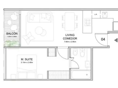 Departamento en Venta de 2 ambientes