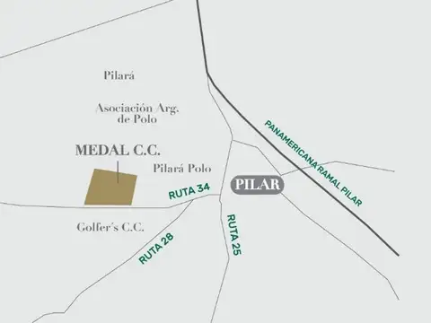VENTA - LOTE 1250 m² - MEDAL COUNTRY CLUB, PILAR