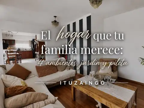 CASA 4 AMBIENTES VENTA ITUZAINGO JARDIN PILETA