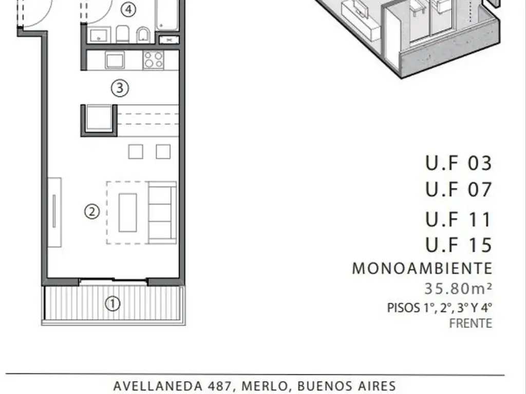 A487 de 16 Unidades en Merlo
