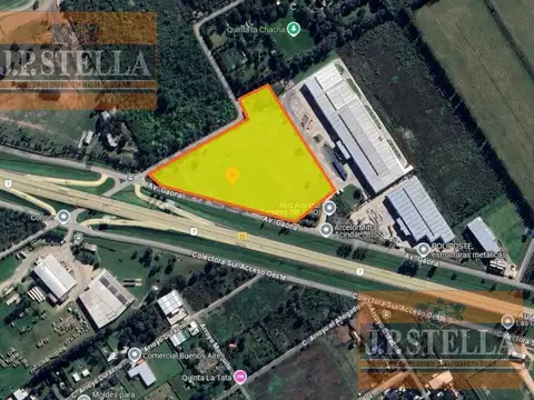 Fraccion Industrial / Comercial s/ Colectora Acc. Oeste 37.822 m² - General Rodríguez