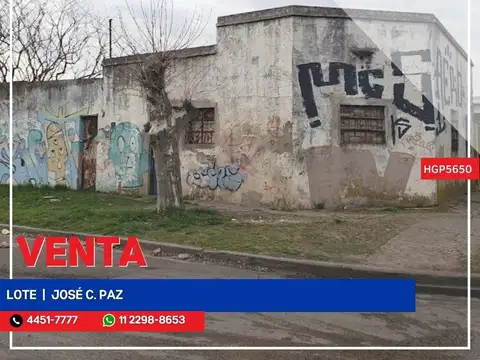 Terreno - Venta - Argentina, José C Paz - Blazco Ibañez 3580
