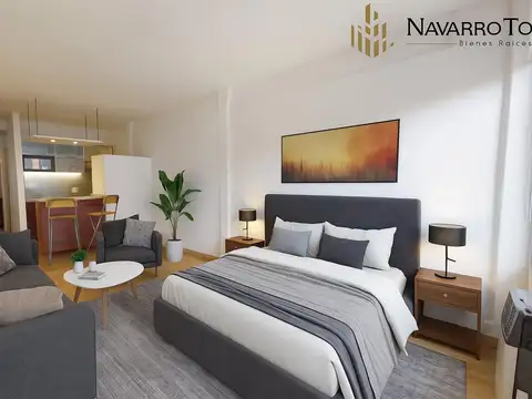 Moderno Monoambiente con Vestidor y Amenities
