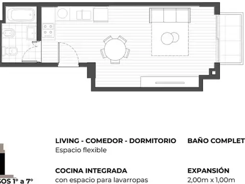 Departamento en Venta en Belgrano R, USD 76.000