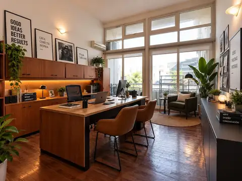 Venta de Oficina / Showroom / Consultorios en La Algodonera con Balcón a jardín interno