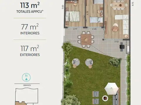 Departamento en Venta al Norte