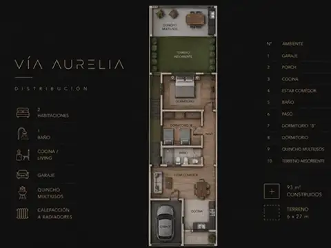 Exc Casa 2 Dor Vta Estr Gge/qcho/jard Vía Aurelia Rta 51