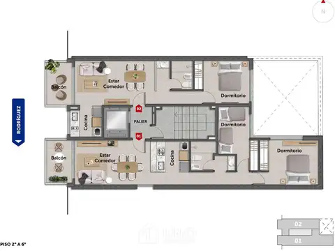 Departamento en Venta de 3 ambientes
