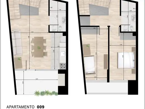 APARTAMENTO 2 DORMITORIOS CON PARRILLA EN 3 CRUCES