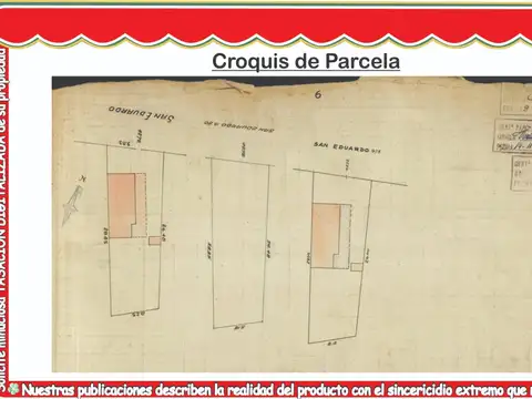 Terreno en Venta 9  mts Frente
