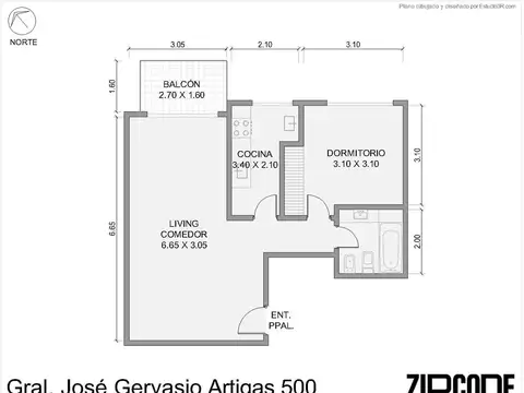 Departamento en Venta de 2 ambientes