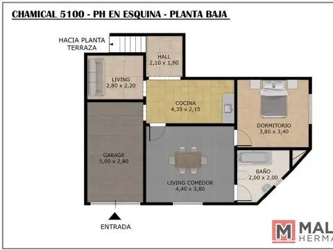 Depto Tipo Casa en Venta de 4 ambientes