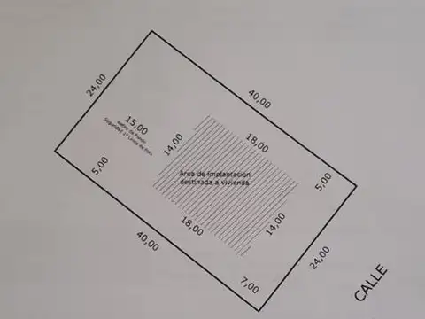 Terreno en Venta de 960,0 m2