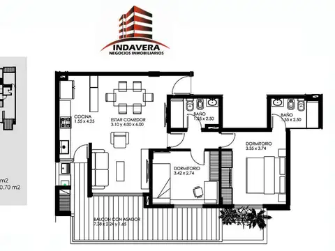 Departamento en Venta al Oeste