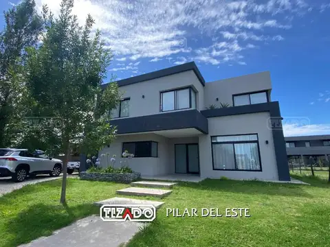 Casa 3 dorm en Lagoon Pilar con acceso a laguna