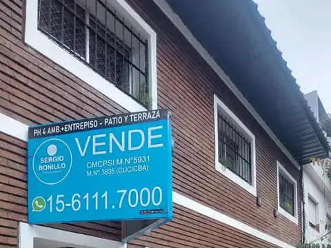 PH en venta en Boedo 6 ambientes, 4 dormitorios, 2 terrazas y parrilla